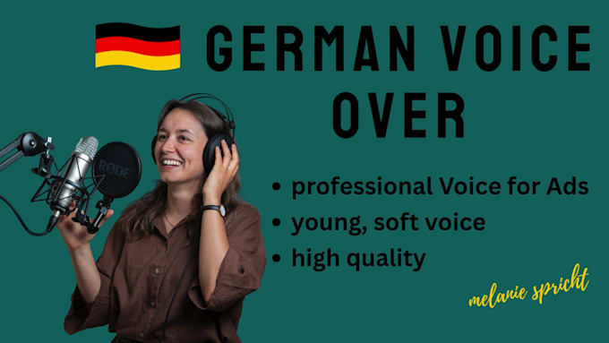 record a female german voice over
