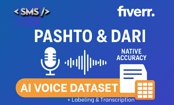 record pashto or dari speech dataset for ai model training