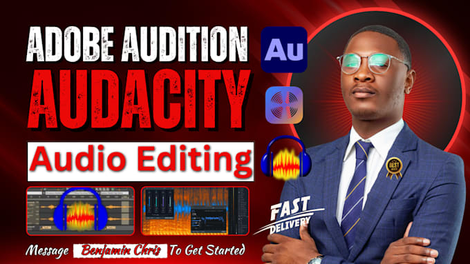 do audio editing using adobe audition, izotope rx 11, and audacity, do forensic