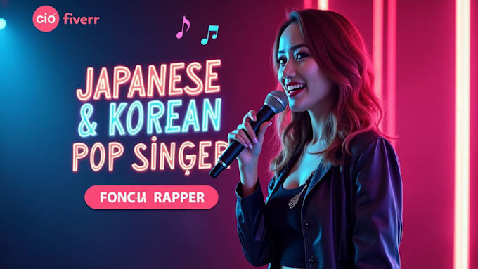 Be your female singer in japanese, korean or english and pop song ...