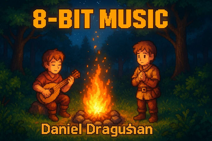 create 8 bit, 32 bit, chiptune game soundtrack