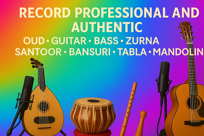 record a pro mandolin, oud, fiddle, banjo, harmonica, violin