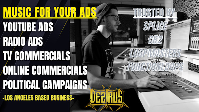 create custom electronic music audio ads commercials trusted by splice,cr2