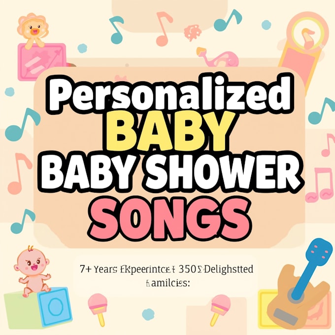 create personalized baby shower song