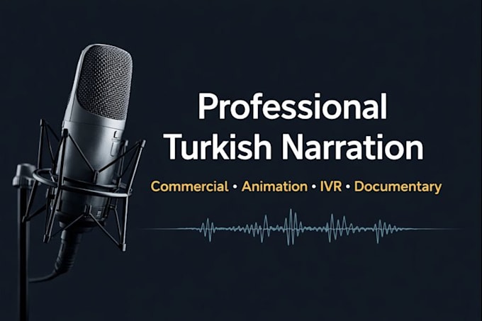 record a turkish voice over for your project
