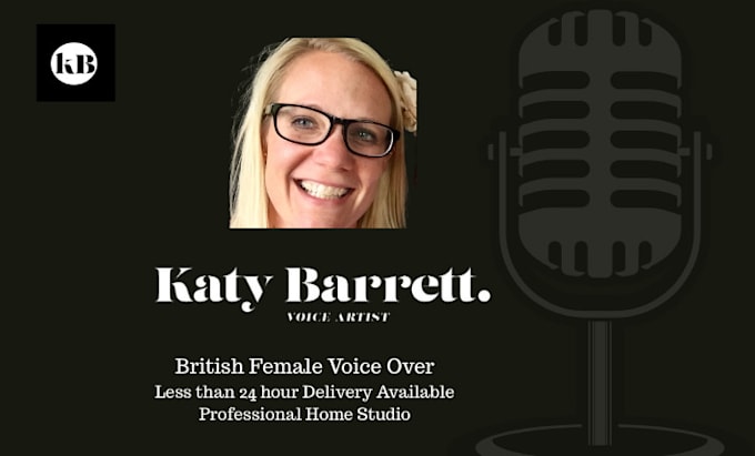 record and edit a professional british female voice over