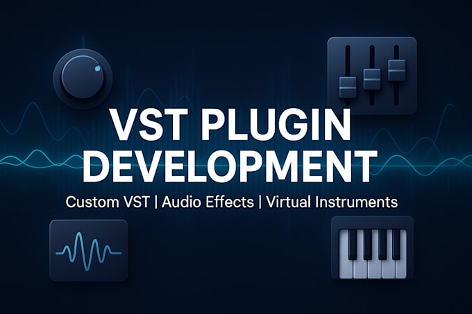 Develop and fix vst audio plugins, gui, midi, synths, sound design ...