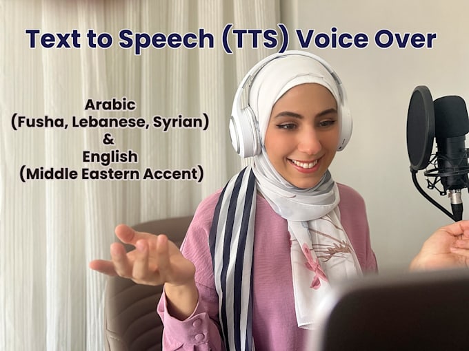 provide arabic tts voice over fusha and levantine dialects