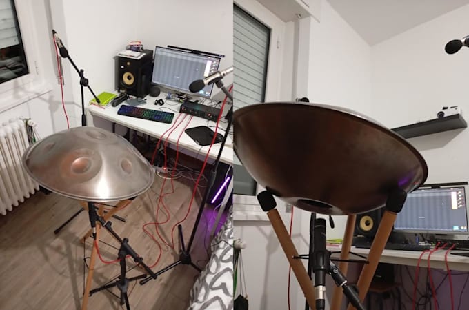 record your handpan lines for your arrangement