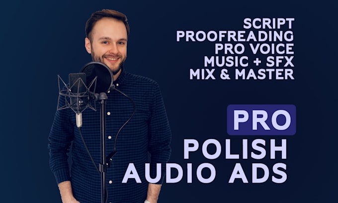 make an audio commercial in polish