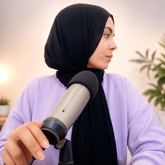 record a professional arabic female voice over