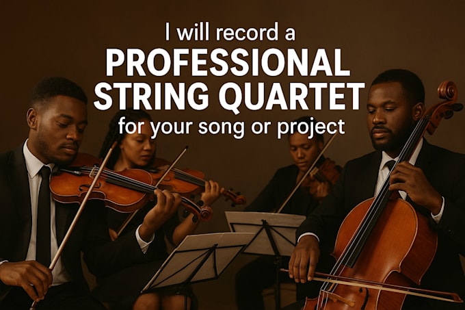 record a professional string quartet for your song or project