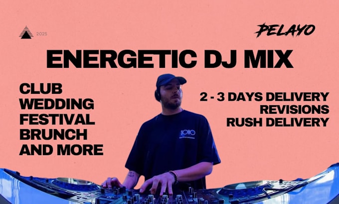make energetic dj sets for club, festival, weddings, etc