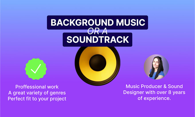 make a soundtrack or background music