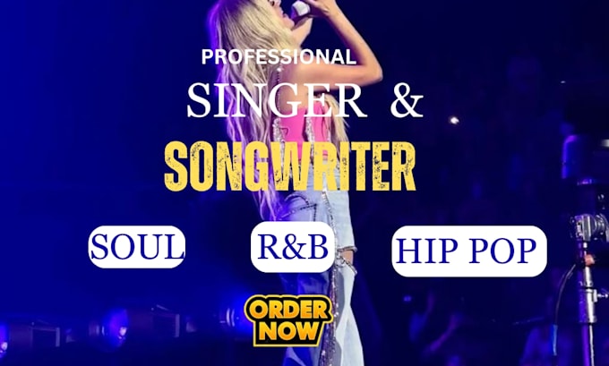 be your female soulful rnb hip pop vocalist singer songwriter