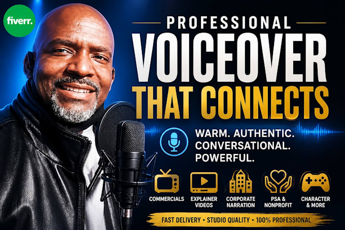 record a authentic african american voiceover