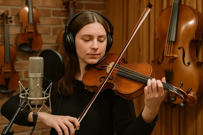 compose and deliver violin and viola strings sections with sheet music
