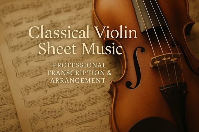 transcribe arrange and notate classical satb violin score violin sheet music