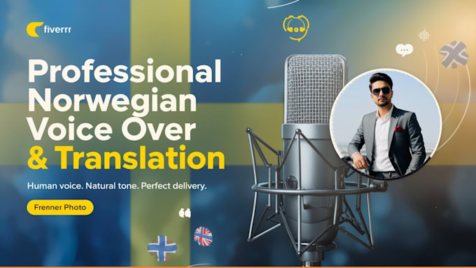 record professional norwegian voice over with translation