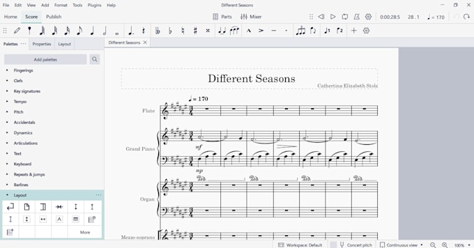 compose a beautiful classical piano song