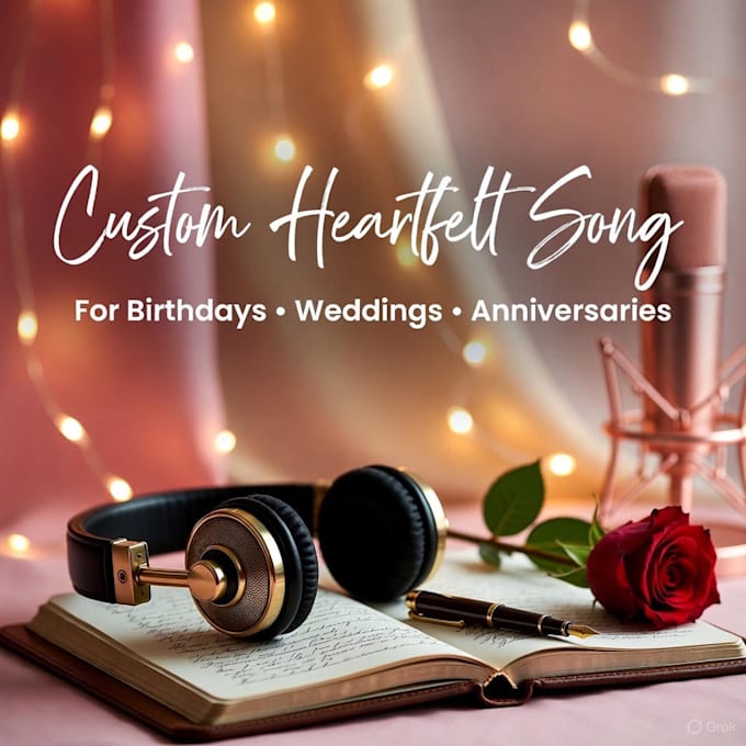 produce a custom heartfelt song for all special occasions