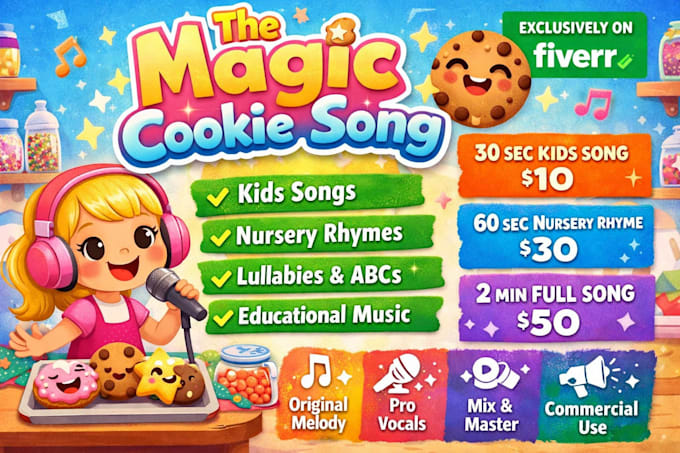 Create original kids songs and nursery rhymes for youtube by Bolakha_20 ...