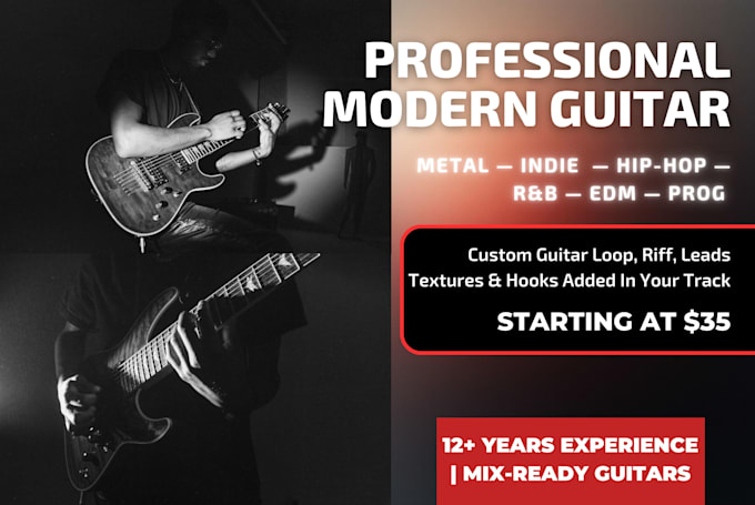 play modern style guitar on your song