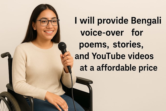 make a clear and natural bangla voice over