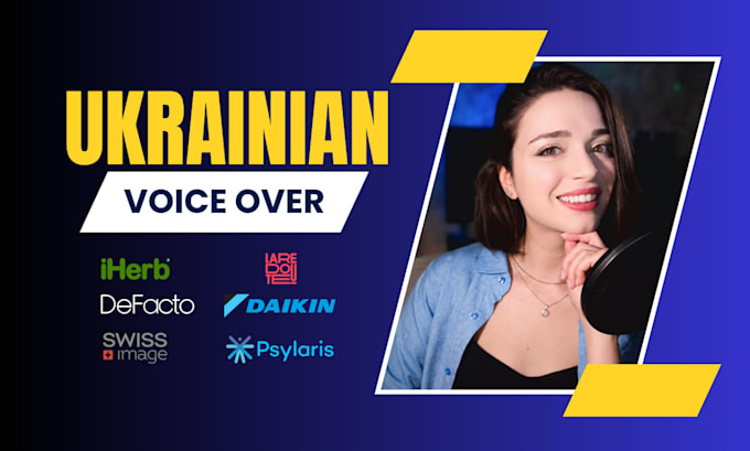record a professional ukrainian female voice over