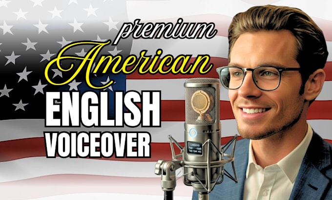 record professional and naturally deep american male voice over