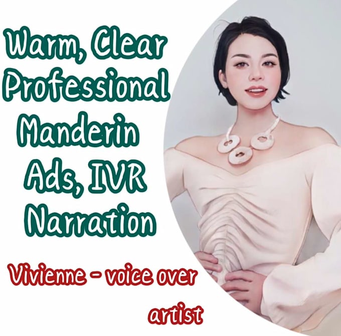 mandarin female voiceover for ads, IVR, courses and travel
