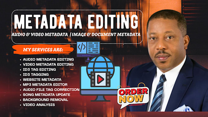 do metadata editing, data extraction for audio, video and images