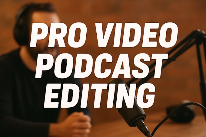 professionally edit your video podcast
