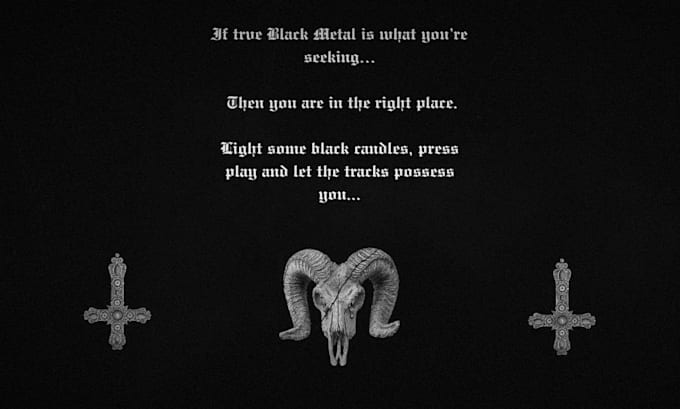 create trve black metal music