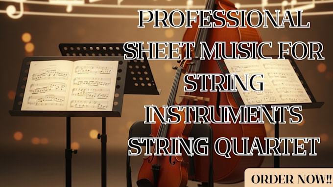 transcribe arrange transpose sheet music for string instruments string quartet