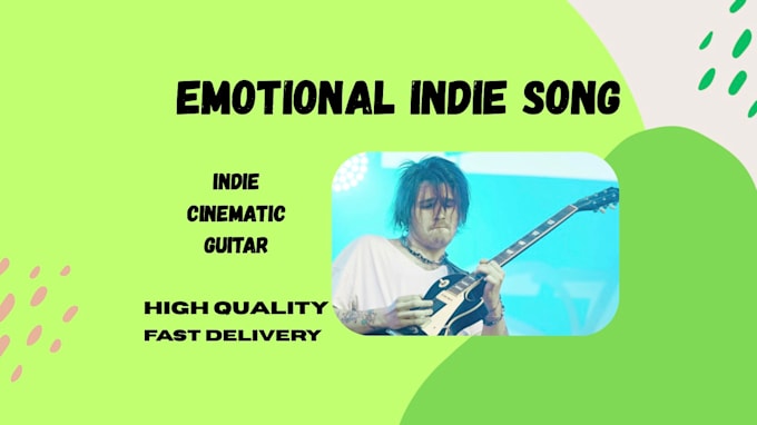 produce emotional cinematic indie song with real guitars
