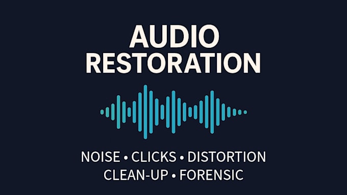 professional audio restoration, noise reduction and forensic