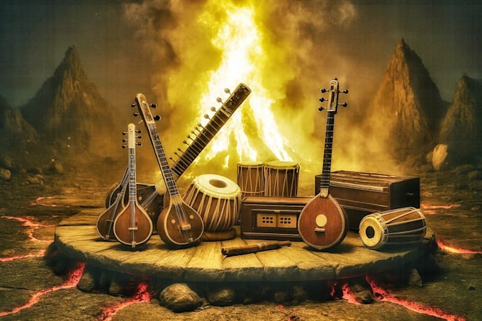 program or record traditional instruments for your track
