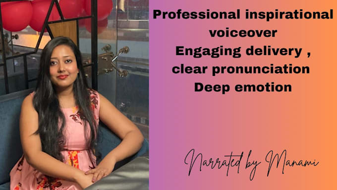 narrate your story with a warm and engaging female voice