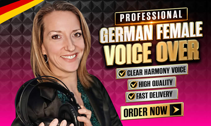 record a female german voice over