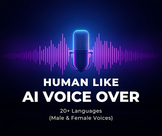create human like ai voice over in multiple languages