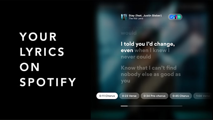 upload your time synced lyrics on spotify