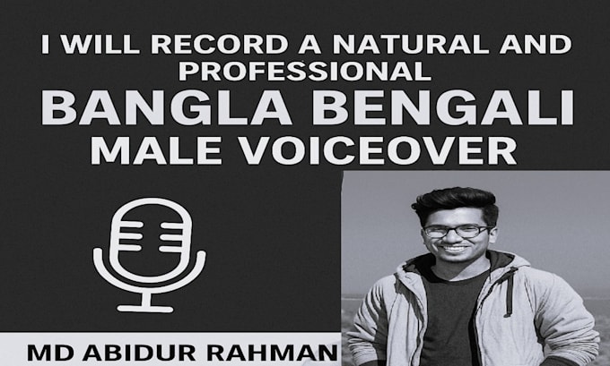 do professional bengali bangla voice over for your project