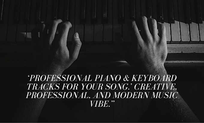 record professional piano and keyboard tracks, synths for your music section