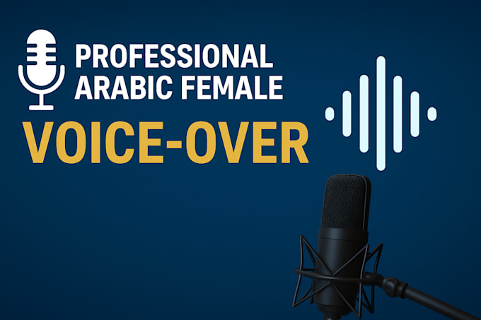 record a professional female arabic voiceover