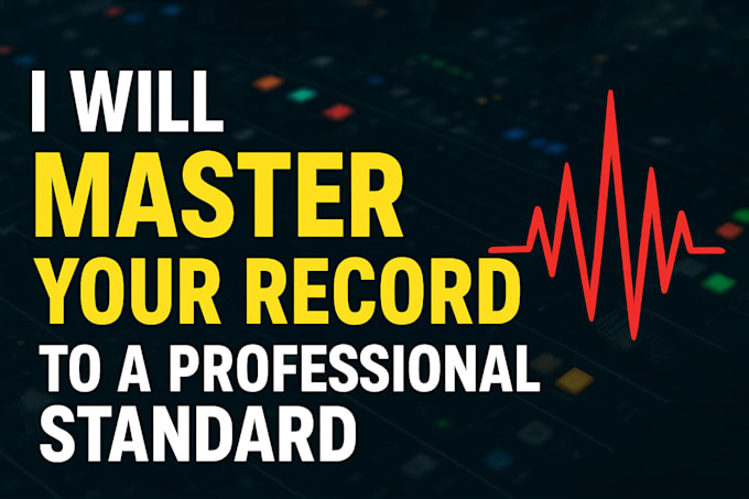 master your dance or electronic record ready for release