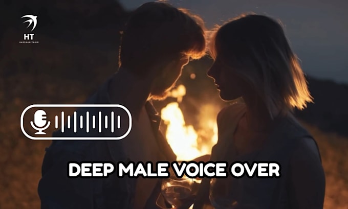 record a deep, calm professional male voice over for ads and video