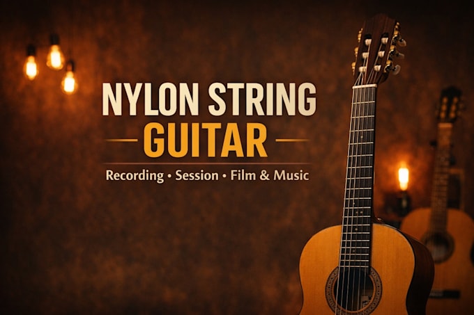 record nylon guitar for your song or project