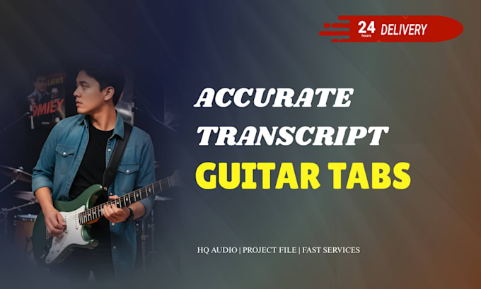 transcribe music into guitar tab for you