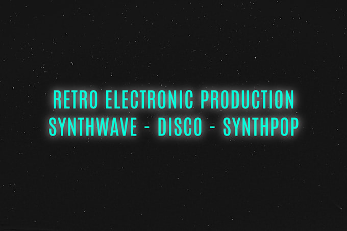 produce a unique edm, synthwave or synthpop instrumental